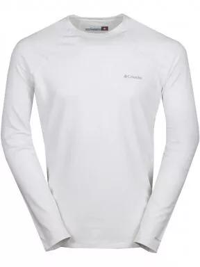 Columbia Midweight Stretch Long Sleeve Top férfi aláöltöző felső fehér színben 1