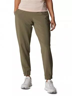 Columbia Pleasant Creek Warm Jogger női túranadrág zöld színben 1