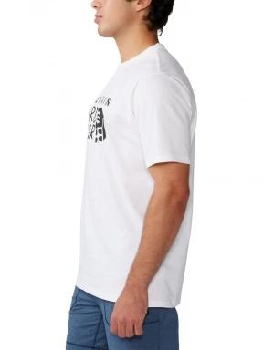 Mountain Hardwear MHW Logo Short Sleeve férfi rövid ujjú póló fehér színben 3