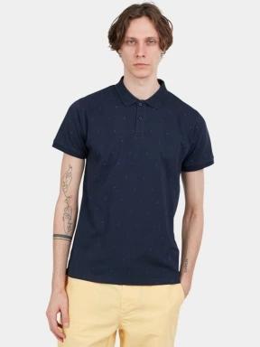 Fundango Icon Poloshirt férfi galléros póló sötétkék színben 1