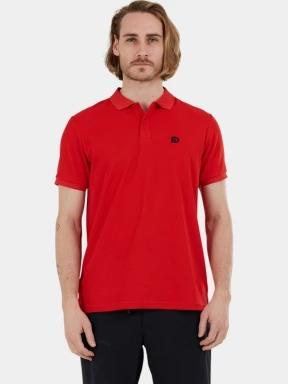 Fundango Zeno Tech Poloshirt férfi rövid ujjú sport póló piros színben 1