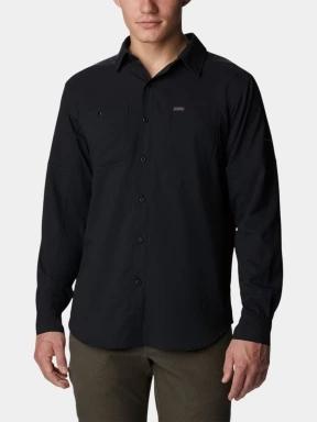 Columbia Silver Ridge Utility Lite Long Sleeve Shirt férfi hosszú ujjú túraing fekete színben 1