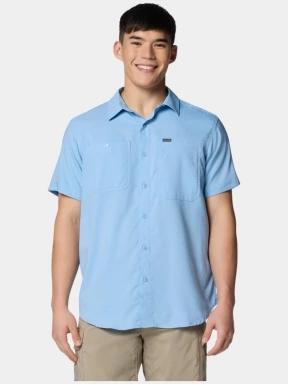 Columbia Silver Ridge Utility Lite Short Sleeve Shirt férfi rövid ujjú túraing kék színben 1