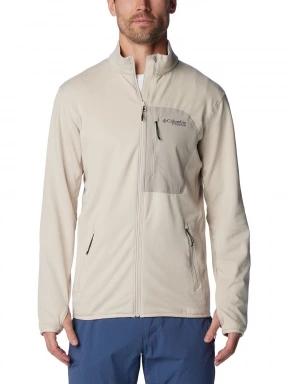 Columbia Triple Canyon Grid Fleece Full Zip férfi polár pulóver homok színben 1