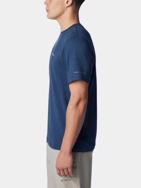 Columbia Tech Trail Crew Neck II férfi rövid ujjú sport póló kék színben 3