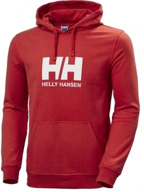 Helly Hansen Hh Logo Hoodie férfi kapucnis pulóver piros színben 1