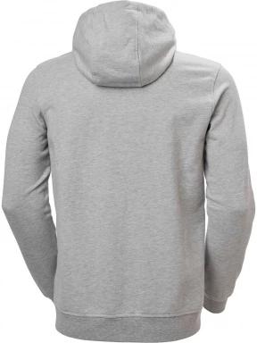 Helly Hansen Hh Logo Full Zip Hoodie férfi kapucnis pulóver szürke színben 3