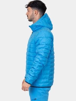 Spyder Zenith Hooded Down Jacket férfi steppelt átmeneti kabát kék színben 3