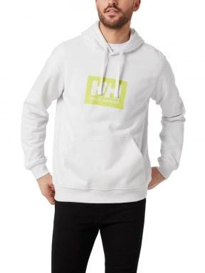 Helly Hansen Hh Box Hoodie férfi kapucnis pulóver fehér színben 1