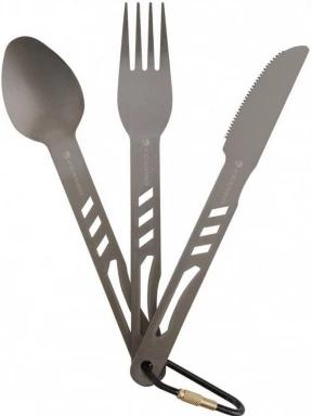 Ferrino Set Cutlery Alu evőeszköz készlet szürke színben 1