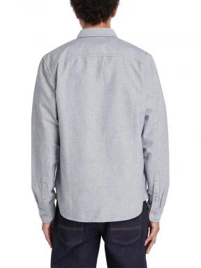 Timberland Oxford Shirt férfi hosszú ujjú ing sötétkék színben 3