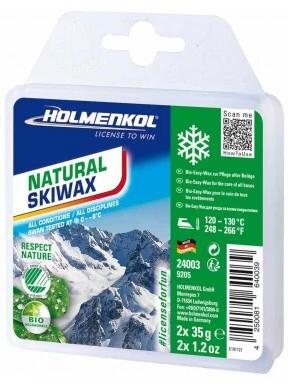 Holmenkol Natural Skiwax Bar síwax fehér színben 1