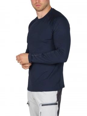 Musto Evo Sunblock Ls Tee 2.0 férfi hosszú ujjú sport póló sötétkék színben 3