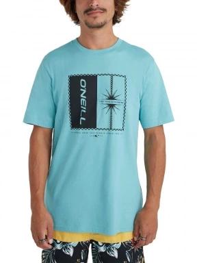 O'Neill Mix & Match Palm T-Shirt férfi rövid ujjú póló világoskék színben 1