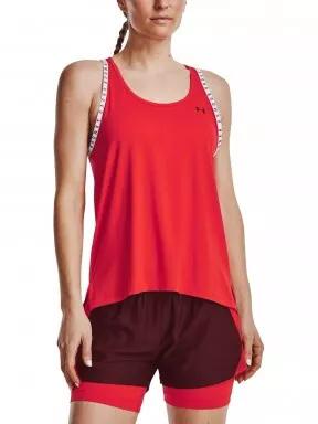 Under Armour Ua Knockout Tank női rövid ujjú sport póló piros színben 1