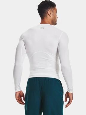 Under Armour UA HG Armour Comp LS férfi hosszú ujjú sport póló fehér színben 3