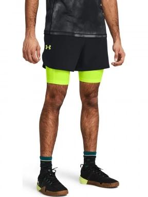 Under Armour UA Peak Woven 2in1 Sts férfi sport rövidnadrág sárga színben 1
