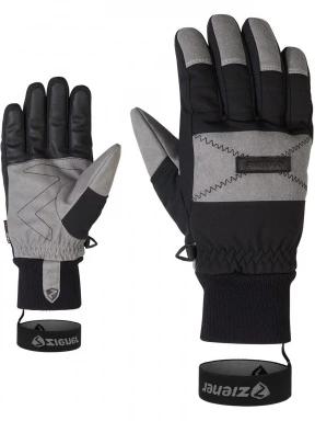 Ziener Gendo As® Glove ski alpine férfi síkesztyű fekete színben 1