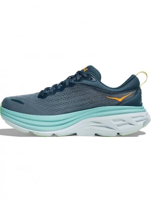 Hoka Bondi 8 Wide férfi aszfalt futócipő sötétkék színben 3