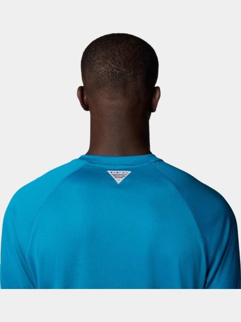 Columbia Terminal Tackle LS Shirt férfi hosszú ujjú sport póló kék színben 7