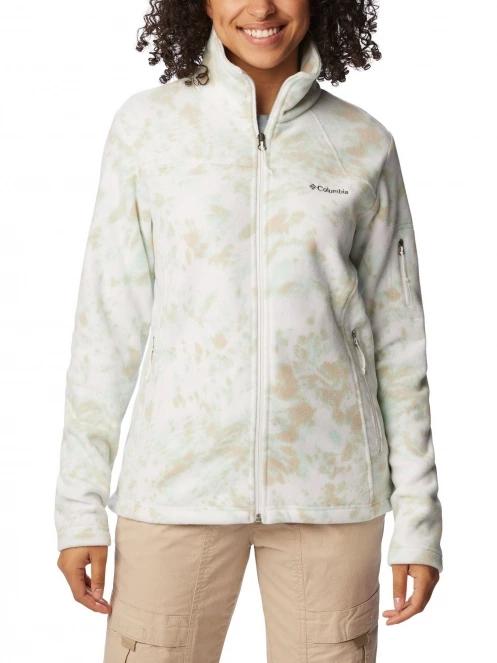 Columbia Fast Trek Printed Jacket női polár pulóver fehér színben 2