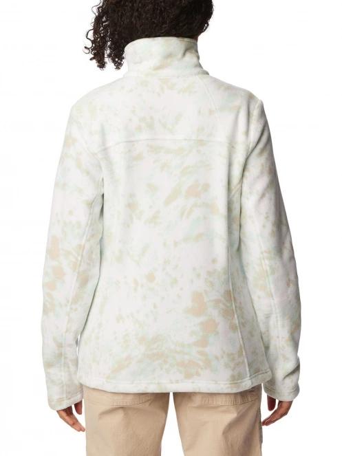 Columbia Fast Trek Printed Jacket női polár pulóver fehér színben 4