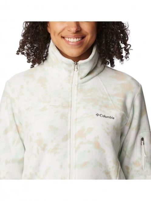 Columbia Fast Trek Printed Jacket női polár pulóver fehér színben 7