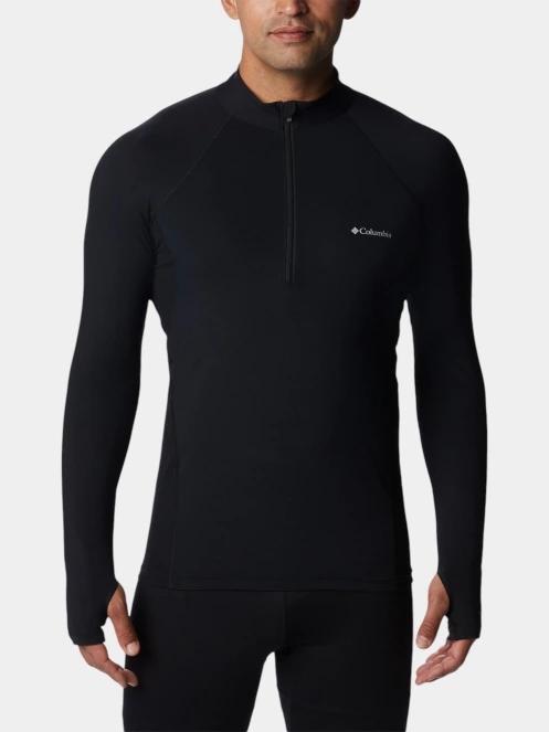 Columbia Midweight Stretch Long Sleeve Half Zip férfi aláöltöző felső fekete színben 2