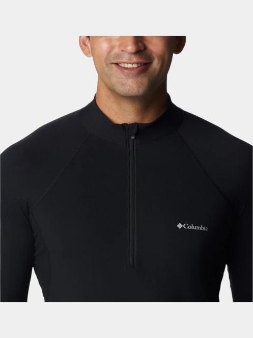 Columbia Midweight Stretch Long Sleeve Half Zip férfi aláöltöző felső fekete színben 5