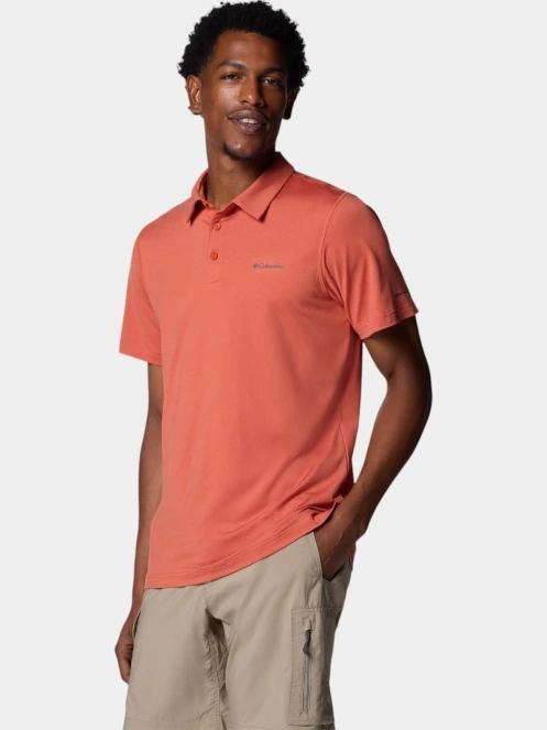 Columbia Tech Trail Polo férfi galléros póló piros színben 3