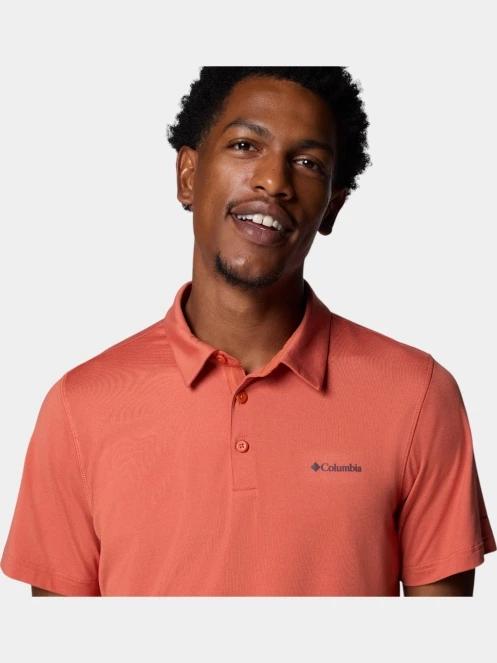 Columbia Tech Trail Polo férfi galléros póló piros színben 5