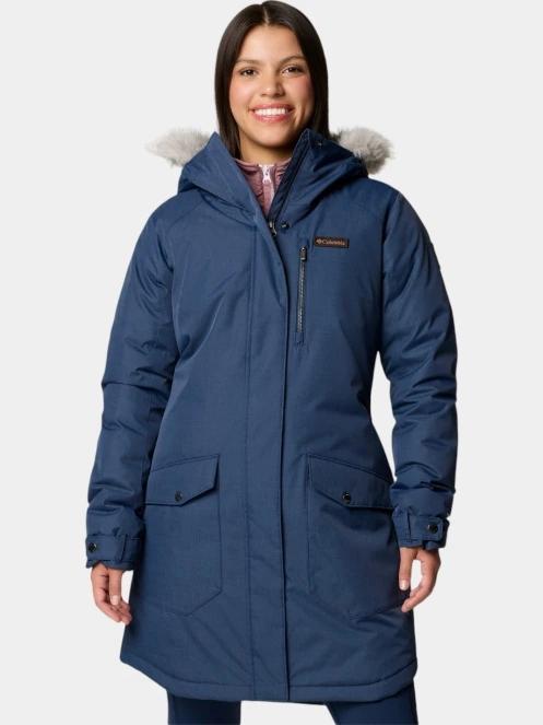 Columbia Suttle Mountain Long Insulated Jacket női télikabát kék színben 2