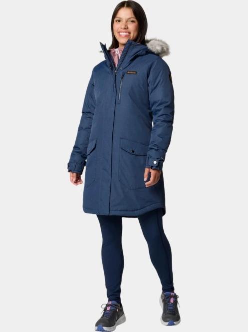 Columbia Suttle Mountain Long Insulated Jacket női télikabát kék színben 5
