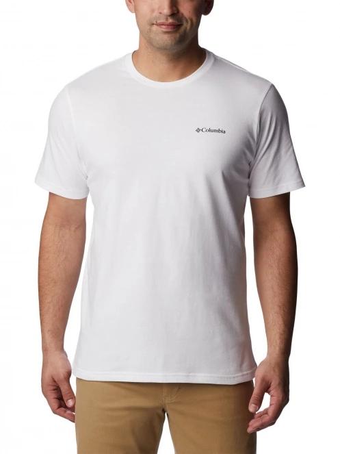 Columbia North Cascades Short Sleeve Tee férfi rövid ujjú póló fehér színben 2