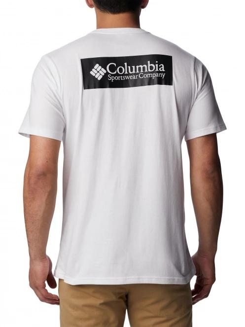 Columbia North Cascades Short Sleeve Tee férfi rövid ujjú póló fehér színben 4
