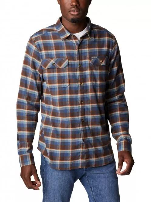 Columbia Flare Gun Stretch Flannel férfi hosszú ujjú ing barna színben 2