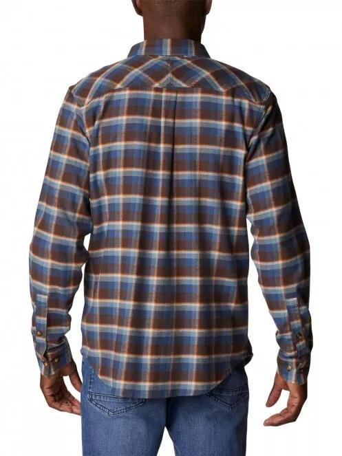 Columbia Flare Gun Stretch Flannel férfi hosszú ujjú ing barna színben 3