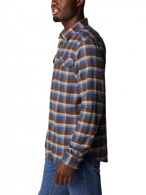 Columbia Flare Gun Stretch Flannel férfi hosszú ujjú ing barna színben 4