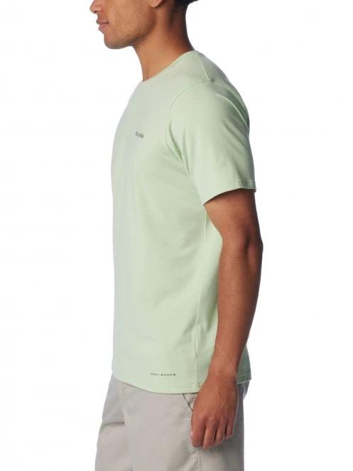 Columbia Men's Sun Trek Short Sleeve Tee férfi rövid ujjú sport póló zöld színben 3