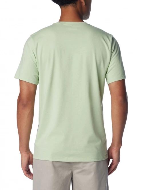Columbia Men's Sun Trek Short Sleeve Tee férfi rövid ujjú sport póló zöld színben 4