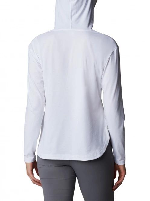 Columbia Sun Trek Hooded Pullover női kapucnis pulóver fehér színben 4
