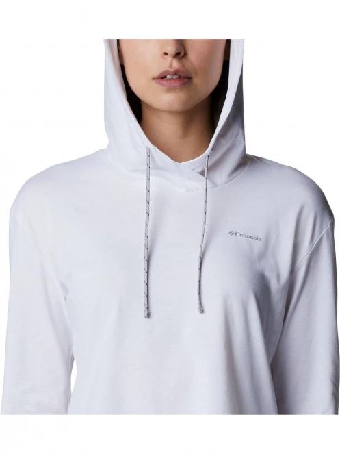 Columbia Sun Trek Hooded Pullover női kapucnis pulóver fehér színben 5