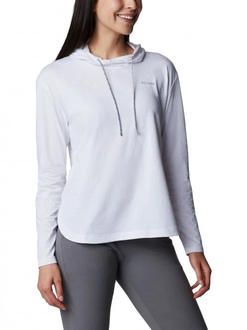 Columbia Sun Trek Hooded Pullover női kapucnis pulóver fehér színben 6