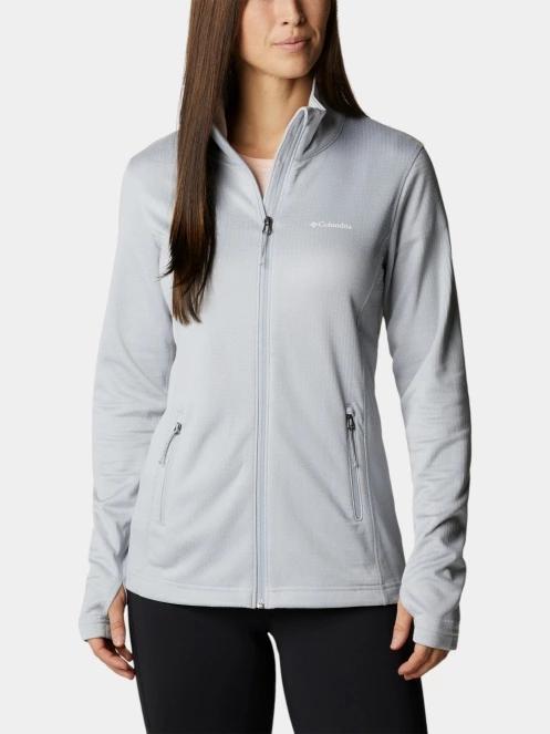 Columbia W Park View Grid Fleece Full Zip női polár pulóver szürke színben 2