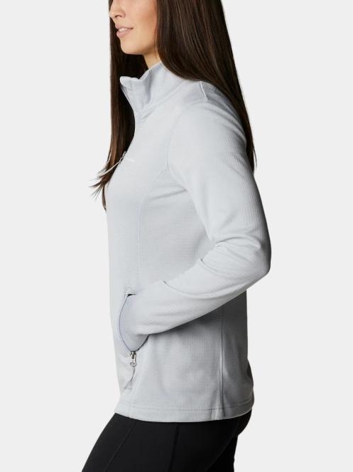 Columbia W Park View Grid Fleece Full Zip női polár pulóver szürke színben 4