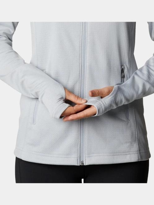 Columbia W Park View Grid Fleece Full Zip női polár pulóver szürke színben 7