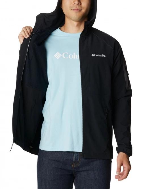 Columbia Tall Heights Hooded Softshell férfi softshell kabát fekete színben 6