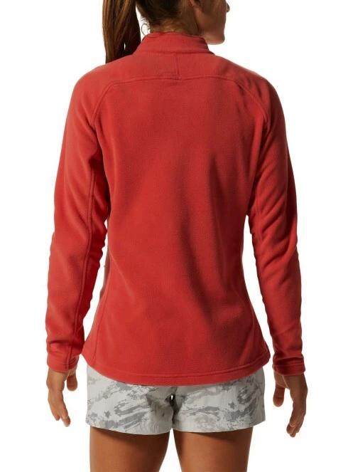 Mountain Hardwear Polartec Microfleece Full Zip női polár pulóver piros színben 4