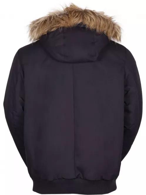Fundango CARBONE Bomber Jacket férfi utcai kabát fekete színben 4