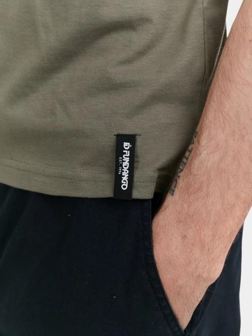 Fundango Incognito Mono Poloshirt férfi galléros póló oliva színben 7